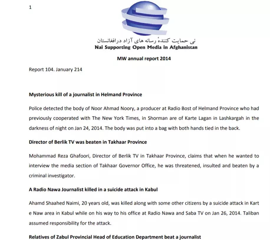 MW annual report 2014