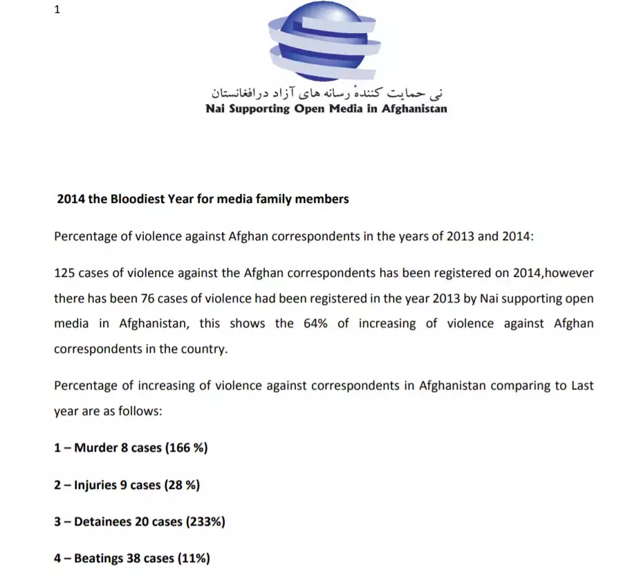 2014 the Bloodiest Year for media family members
