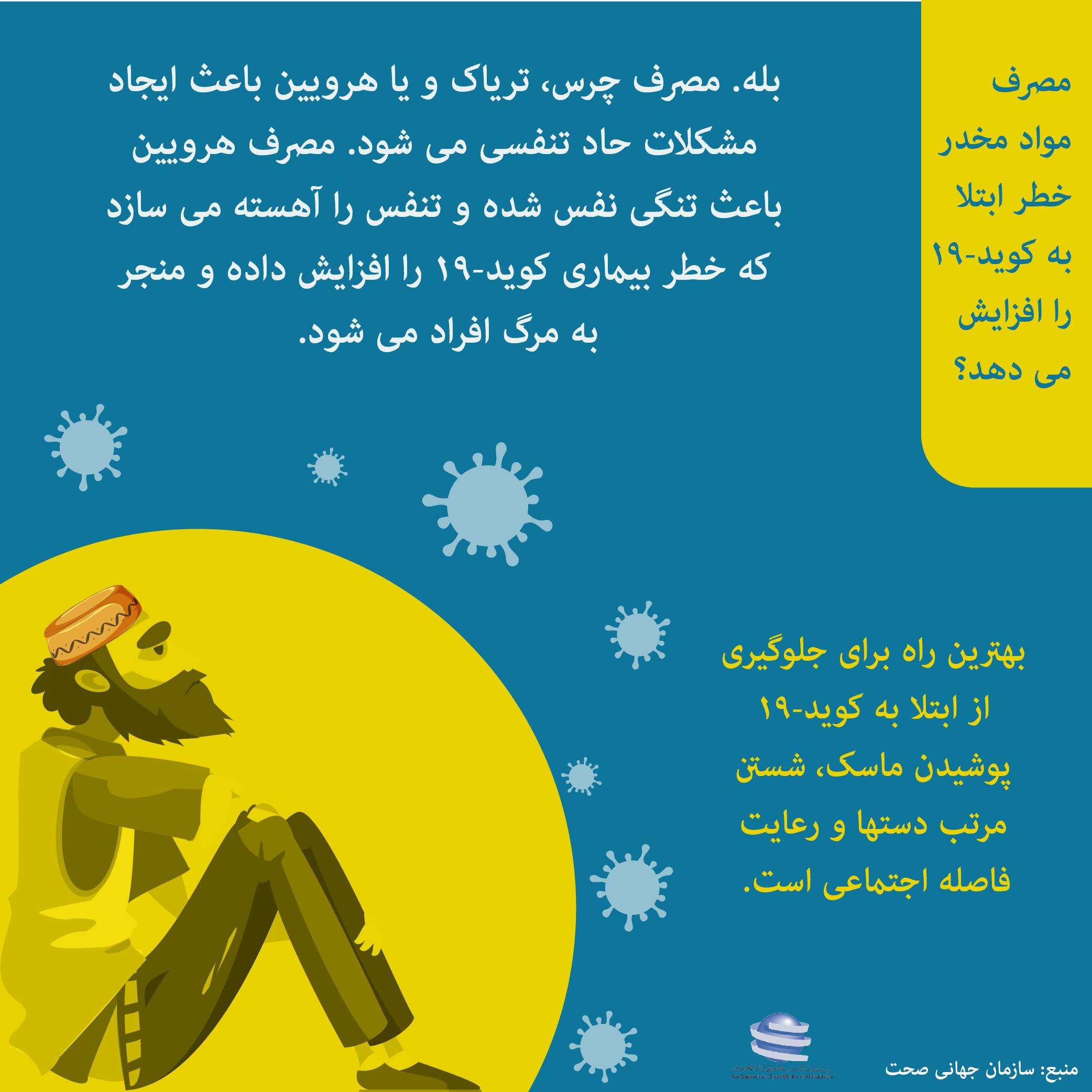 مصرف مواد مخدر خطر ابتلا به کوید-19 را افزایش می دهد؟