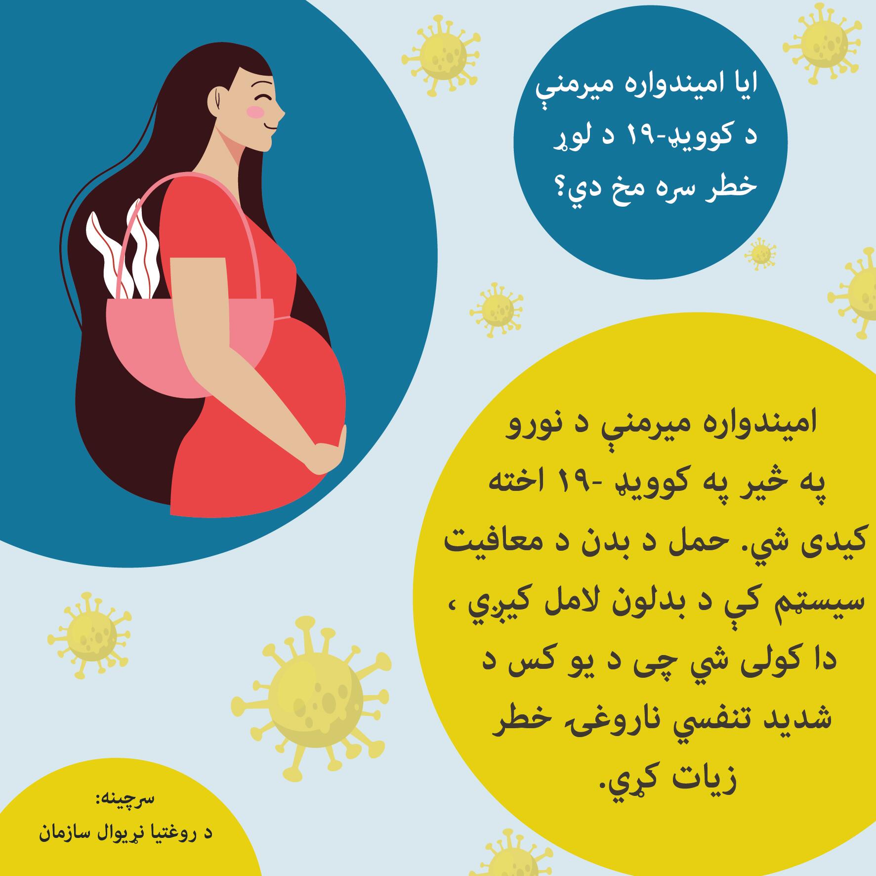 ایا امیندواره میرمنی د کووی-۱۹ د لور خطر سره مخ دی ؟